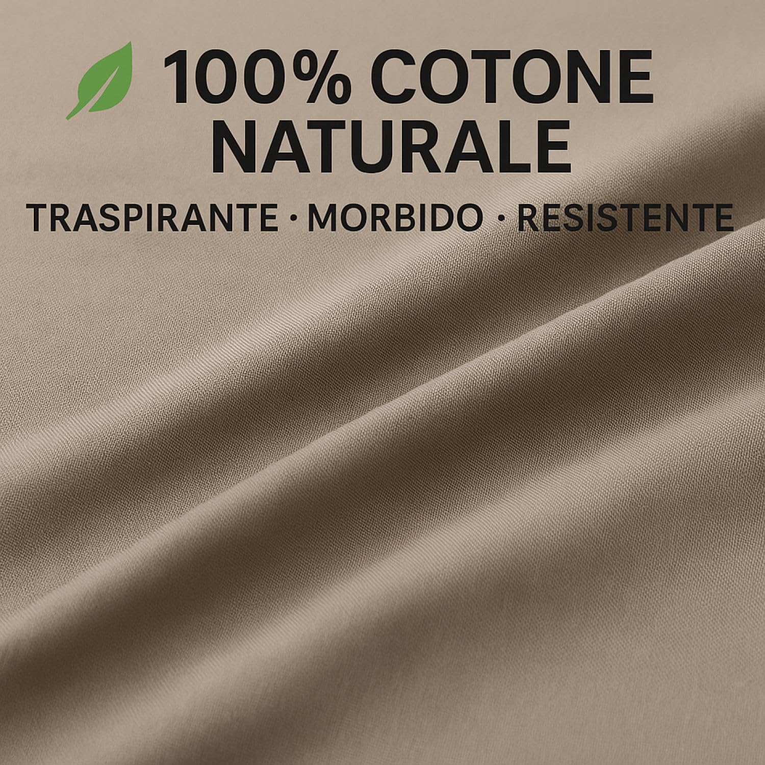Leonardo Home - completo matrimoniale da Letto in cotone - compreso nel completo 1 lenzuolo - 2 federe per cuscini standard - 1 sotto con angoli