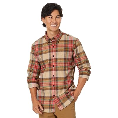 L.L.Bean Scotch Plaid Flannel Shirt Traditional Fit Men