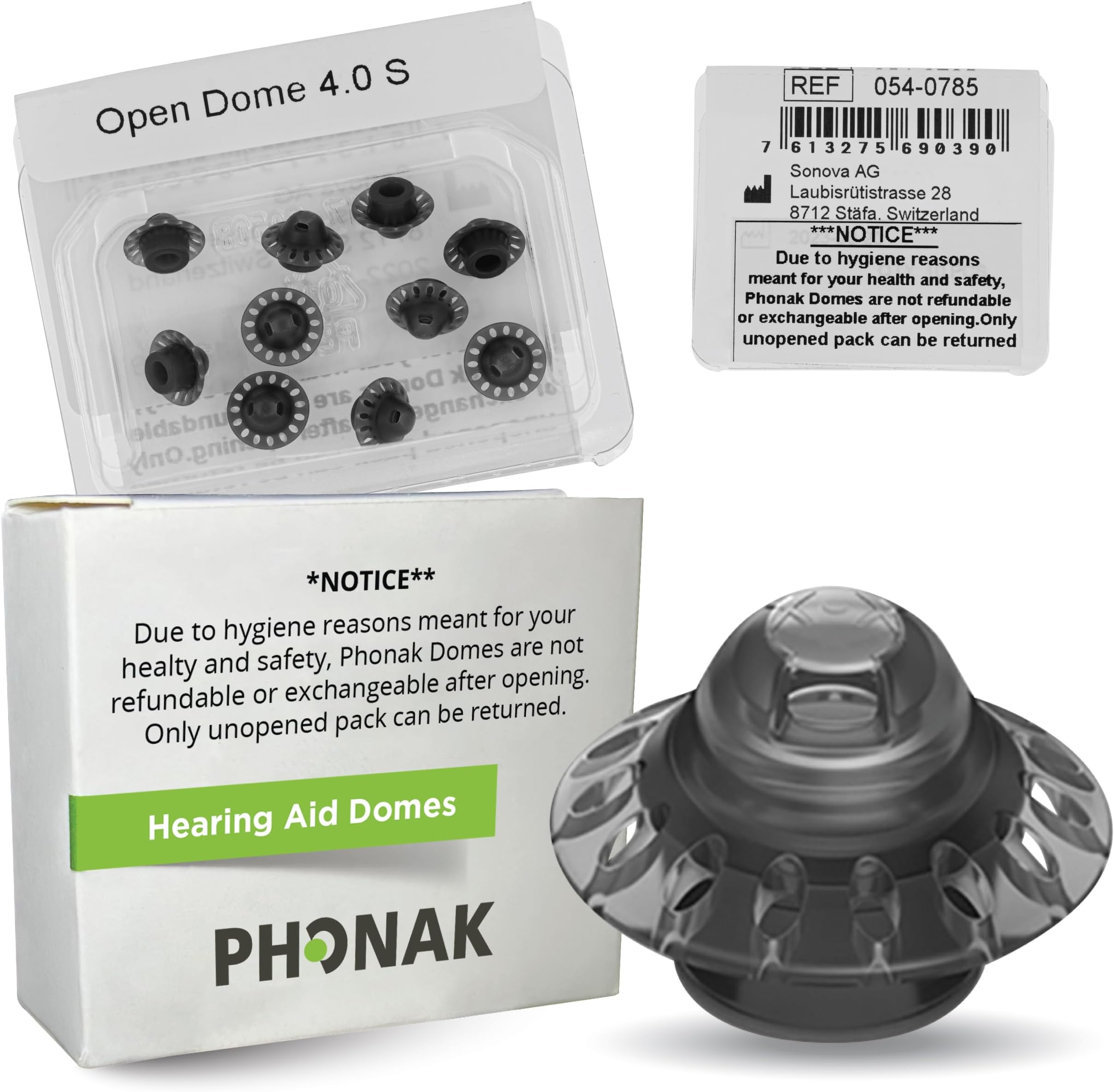 Hearing Aid Domes for Phonak Marvel & Paradise RIC Models