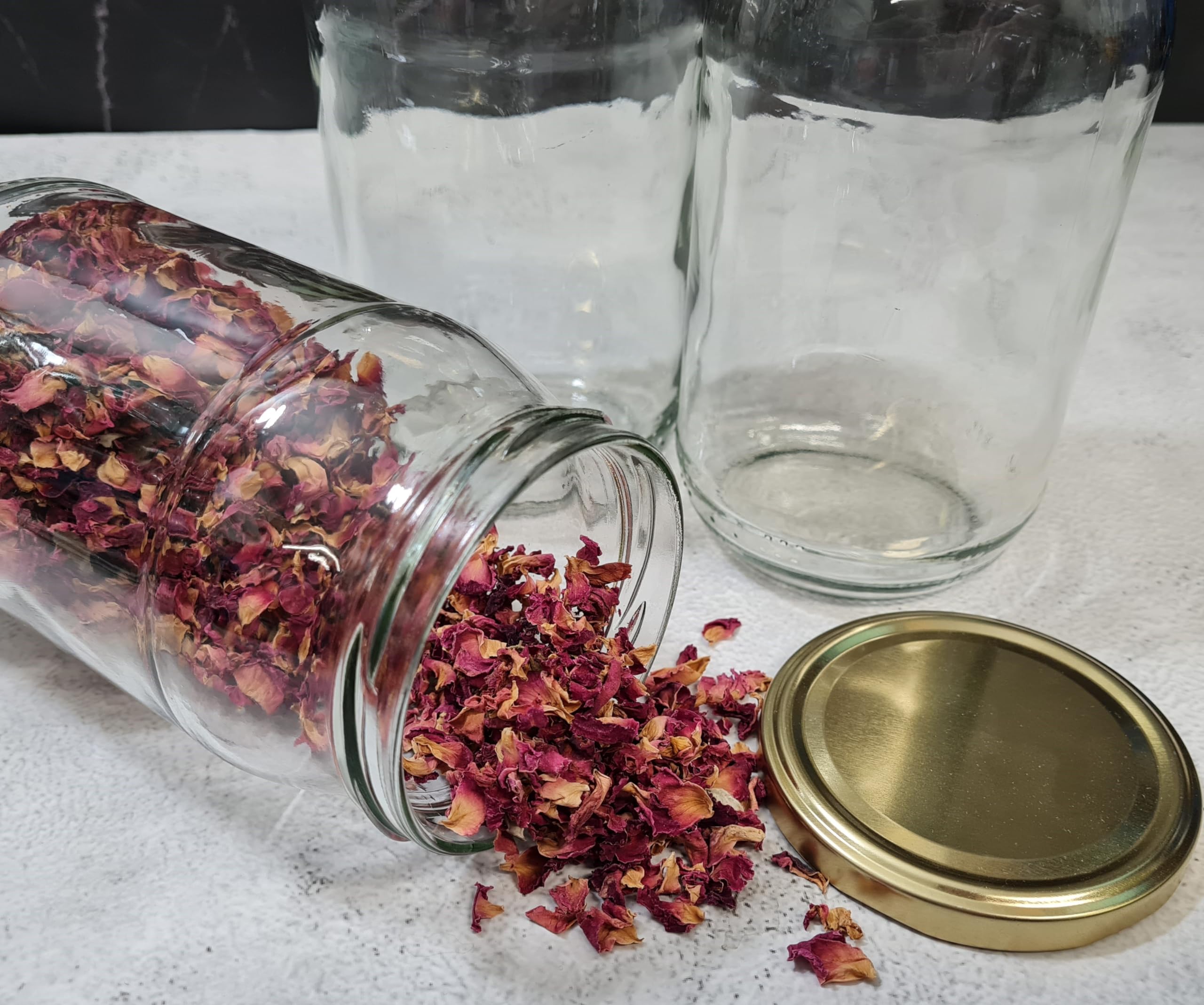 Barattolo in vetro da 815 ml con coperchio per conservare alimenti e salamoie, set da 24 pezzi
