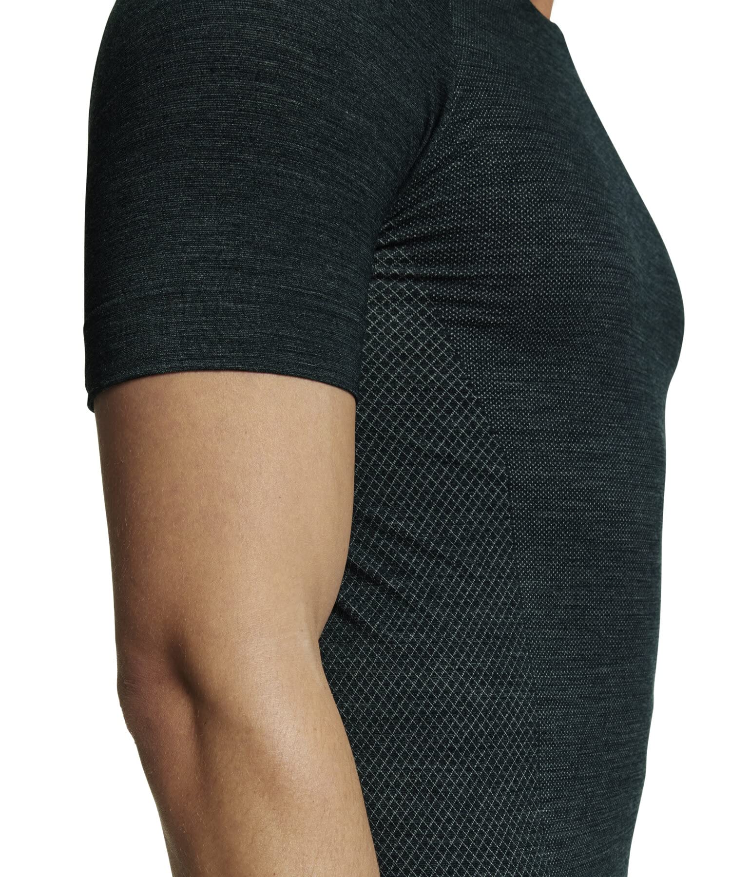 FALKE Herren Funktionsshirt Wool Tech. Light, Funktionsmaterial Wolle, 1 Stück, Grün (Holly 7385)