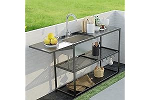 Exceptional 55" Freestanding Outdoor Utility Sink