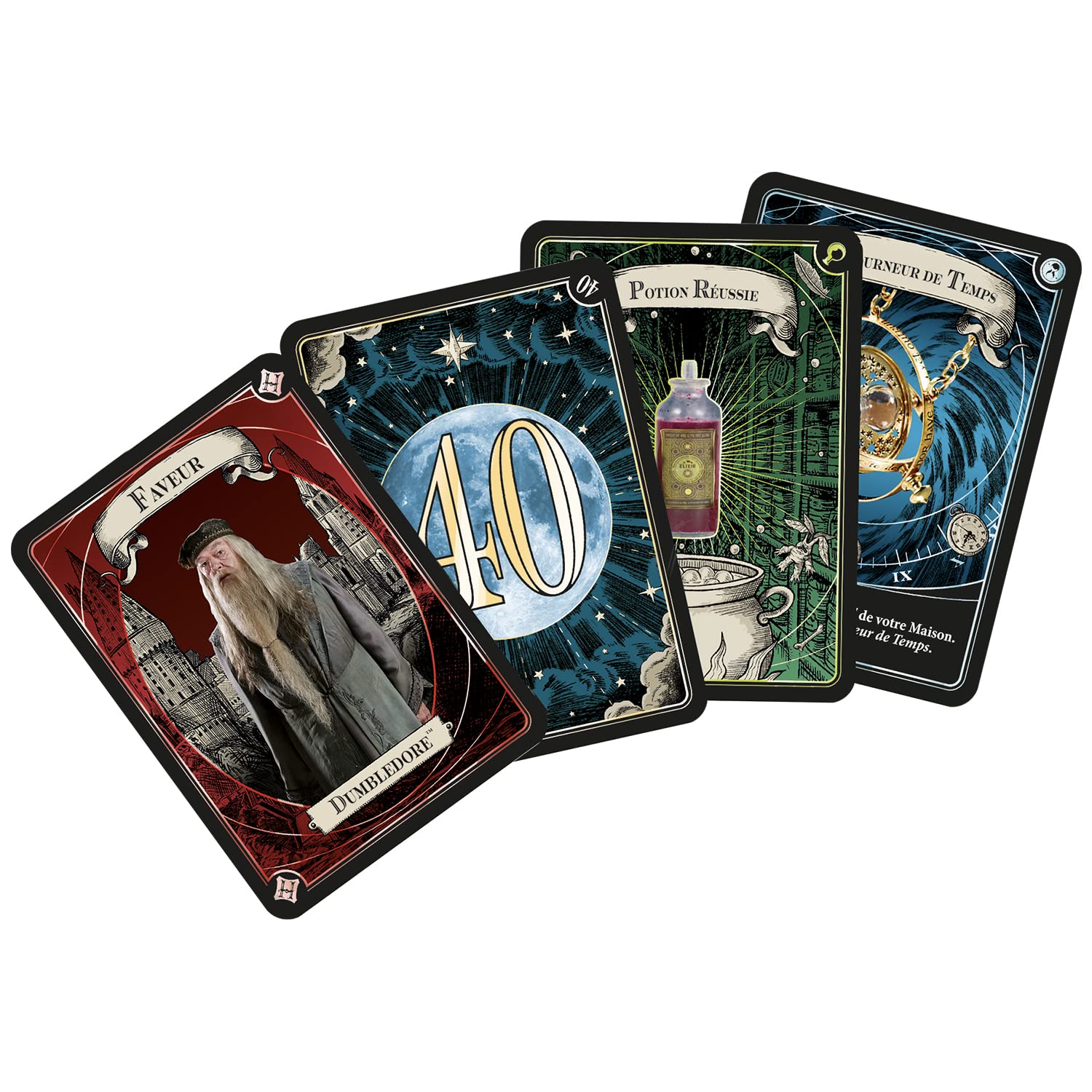 Asmodee - Harry Potter : Stupéfix ! Jeu de Société pour Adultes et Enfants dès 8 Ans - Jeu de Cartes - Jetez des Sorts à Vos Adversaires - avec 8 Baguettes - 4 à 8 Joueurs - 30 Min - en Français