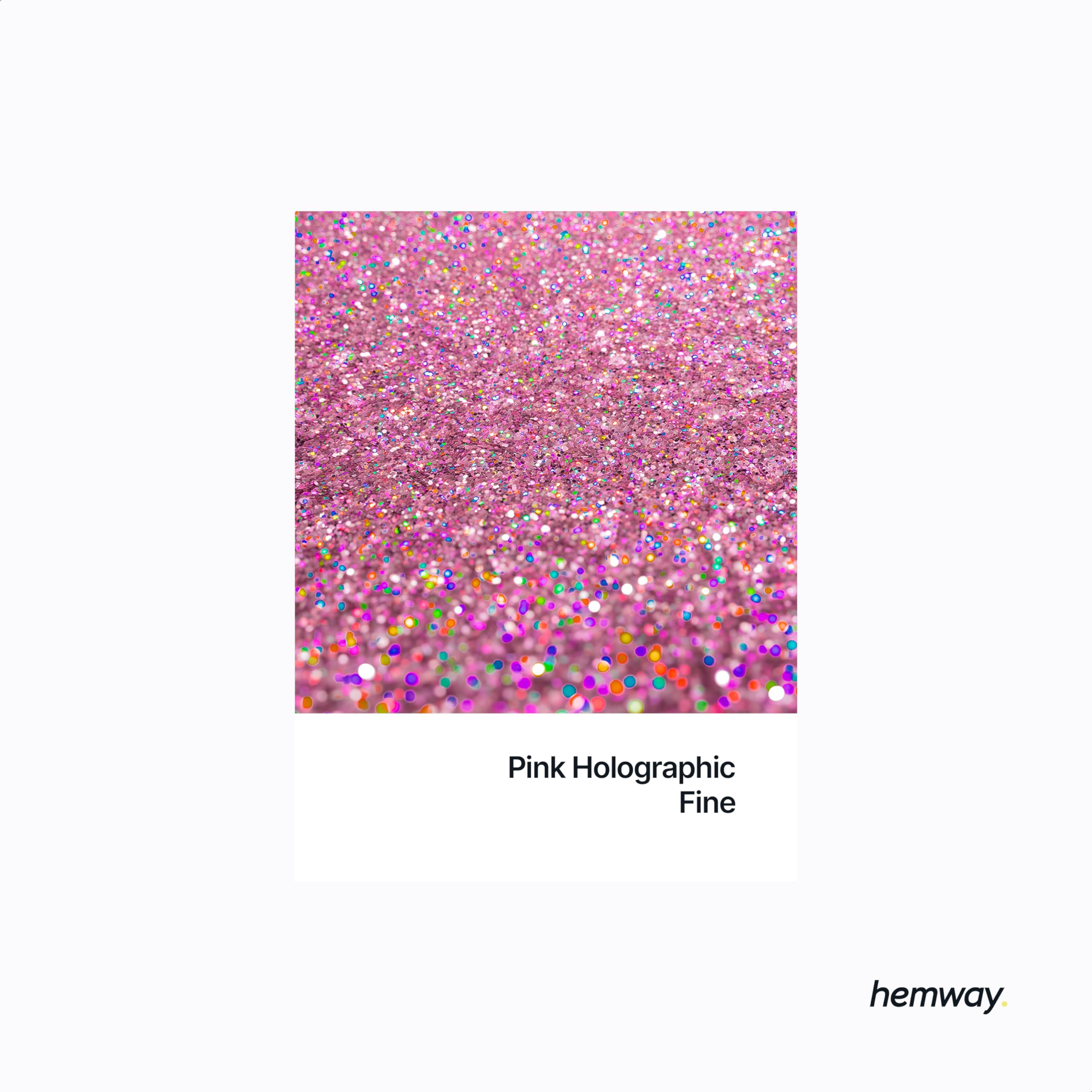 Eco Friendly Biodegradable Glitter, Pink Holographic, Fine (1/64" 0.015" 0.4mm) - Image 2