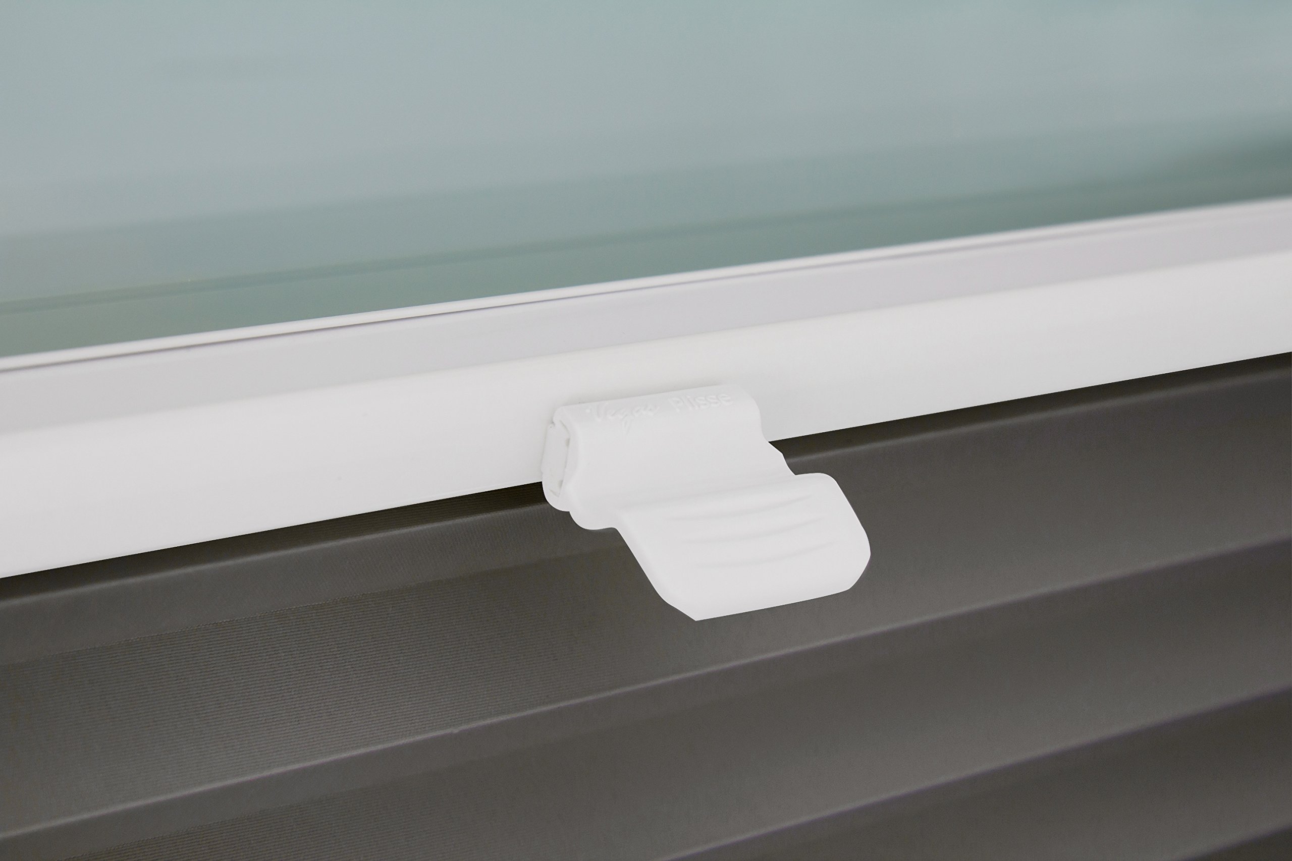 Plissee auf Maß Thermo für alle Fenster Montage in der Glasleiste Blickdicht mit Spannschuh Sonnenschutzrollo Dunkelgrau Breite: 91-100 cm, Höhe: 101-150 cm