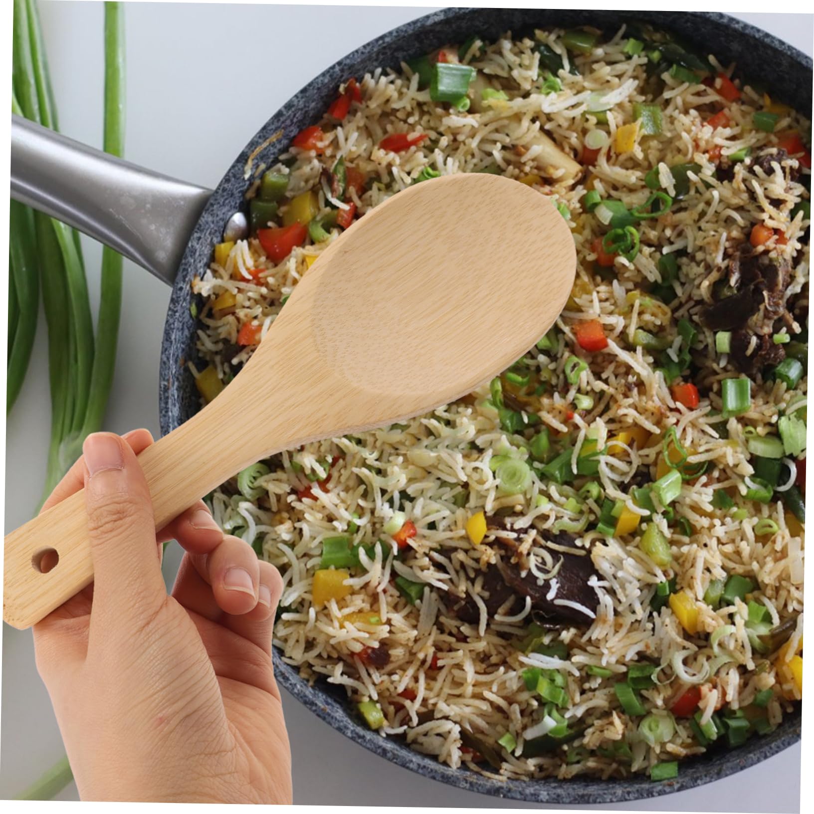GRIRIW 2pcs Rice Shovel Household Rice Scooper Rice Spoon Compact Rice Spoon Kitchen Rice Scooper Rice Accessory Reusable Rice Scooper Rice Paddle Spoon Safe Rice Spoon