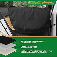 Vista 5 de Plush Paws Products Protector de puerta de automóvil de alta calidad, lavable e impermeable, cubierta interior para automóvil, camión y SUV