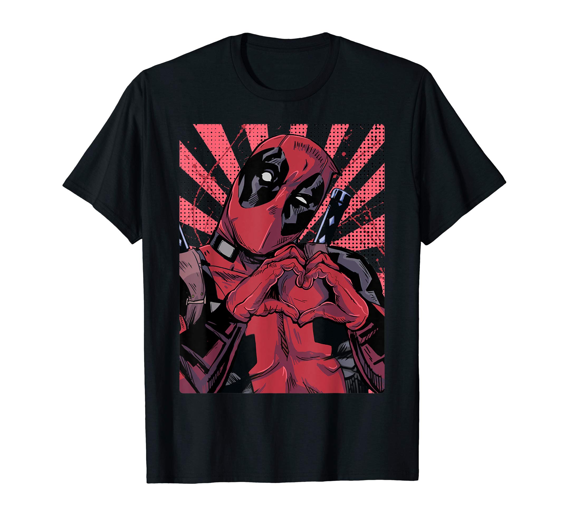 Marvel Deadpool Closed Hand Heart T-Shirt