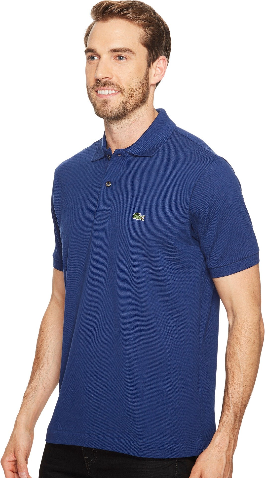 Lacoste Męska koszulka polo z krótkim rękawem klasyczna Pique