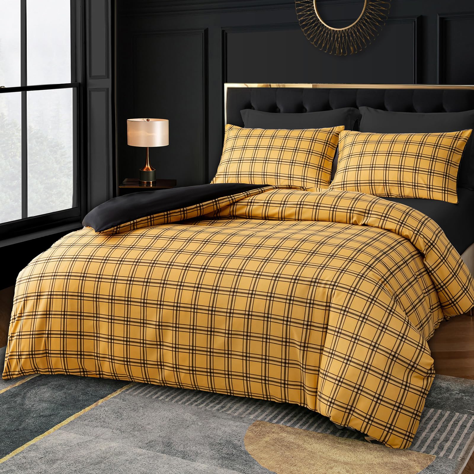 Grace Super King Duvet Set, Premium Microfiber Reversible Superking Duvets Sets (260 x 220 cm) 3 Pcs - Image 4