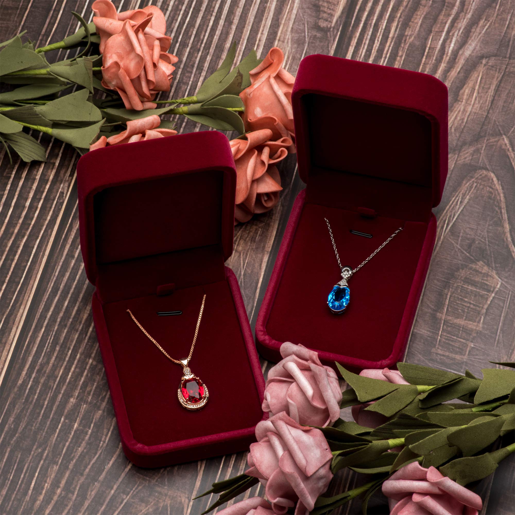 Amazon.com: Giftop Classic Velvet Jewelry Gift Box Case for
