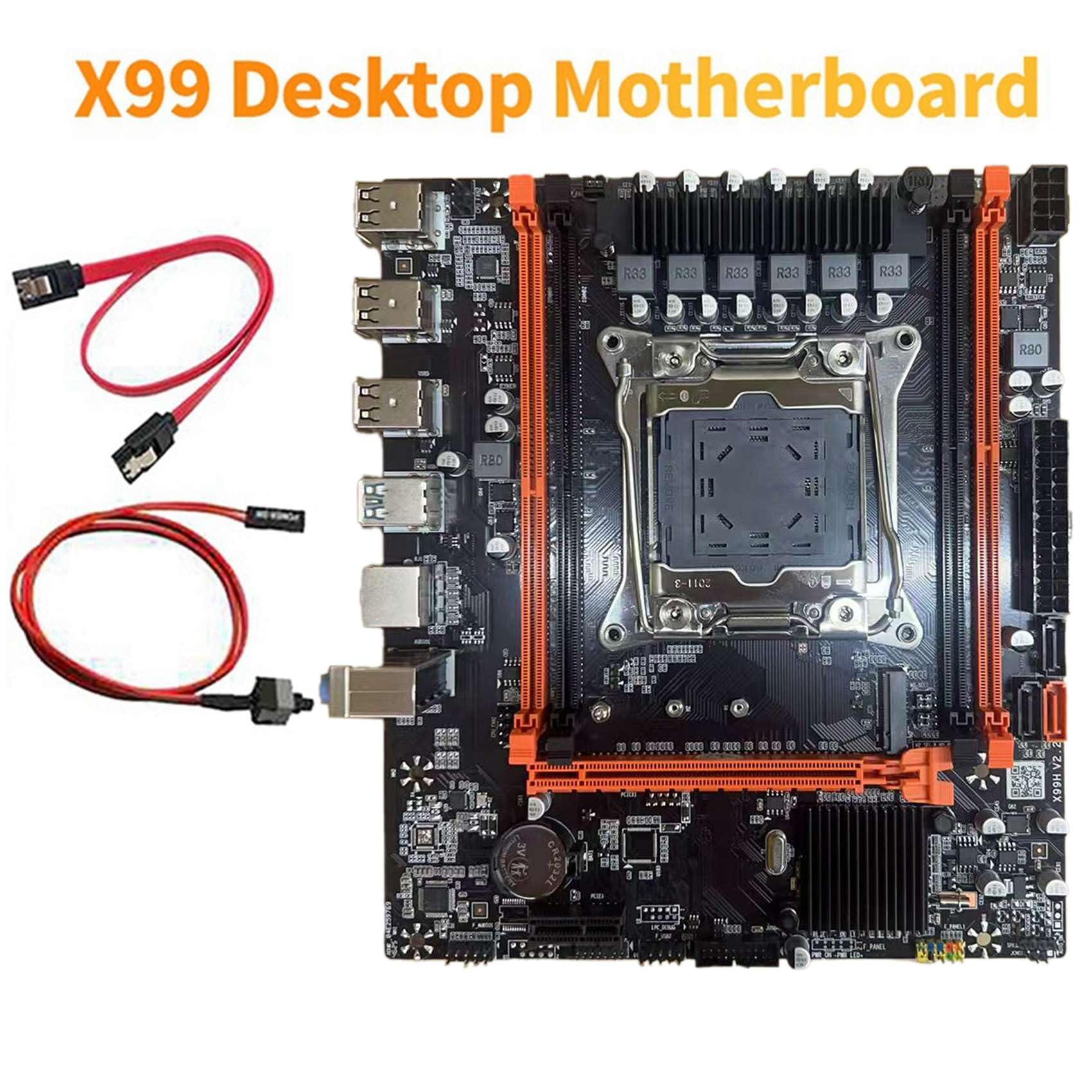 B85 X99 płyta główna do komputera stacjonarnego LGA2011-3 obsługa gier M. 2 PCIE SATA3.0 4X DDR4 REG ECC RAM gniazda X99 zestaw