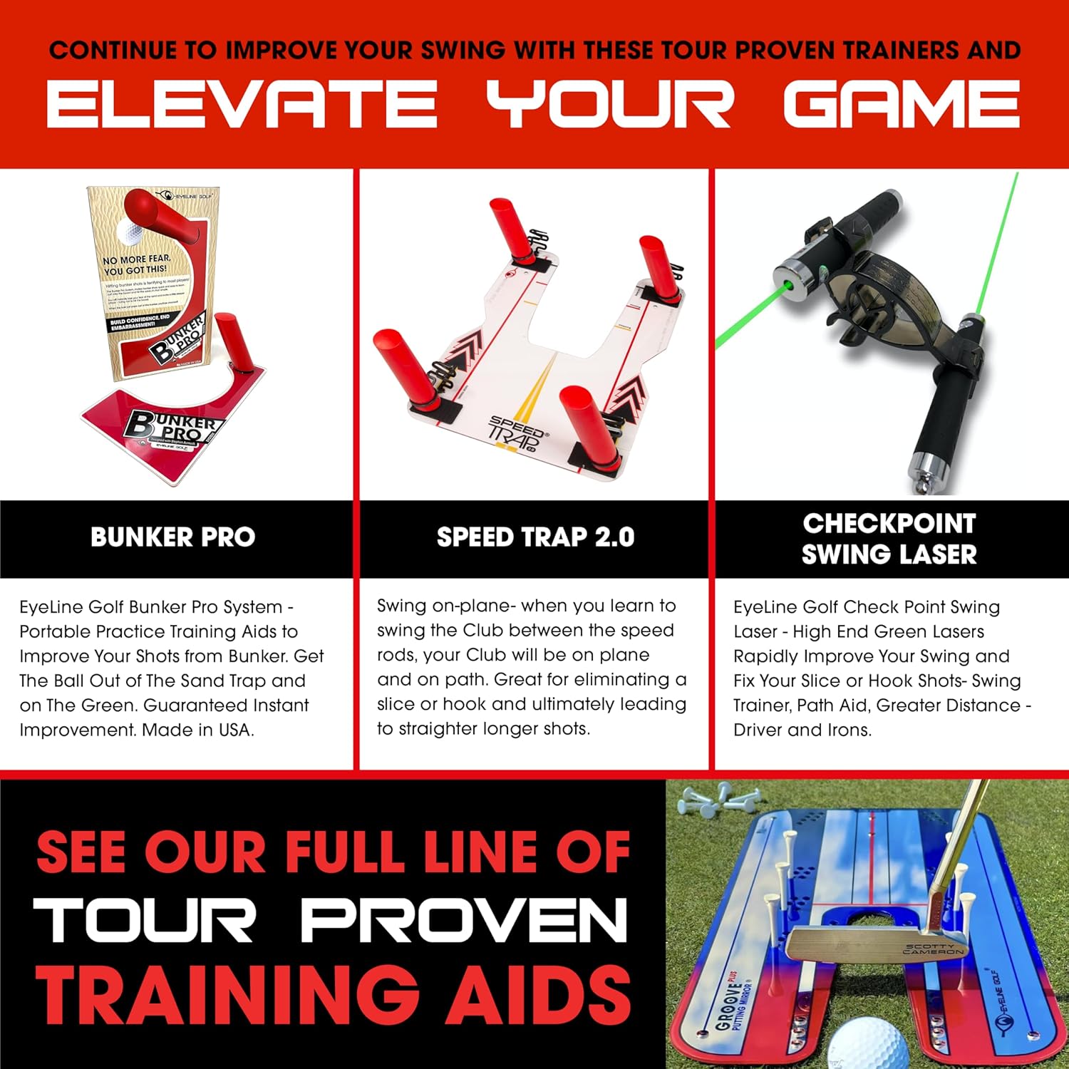 Impact Bag for Golf Training – Impact Cube with Ballistic Nylon, Reinforced Seams & 4 Angled Sides for Wedges, Irons & Drivers – Built to Take a Beating & Deliver Consistent Feedback