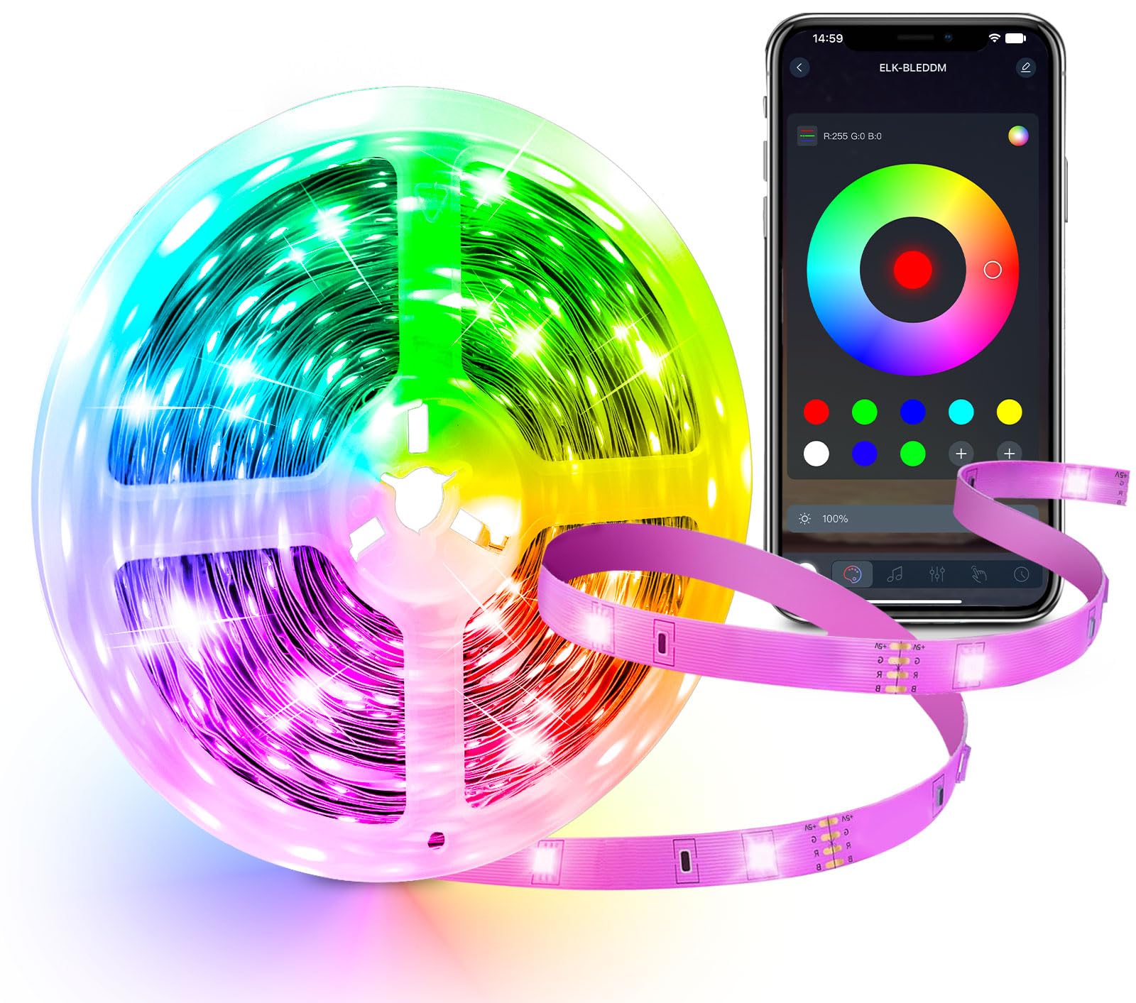 【IYGLKD】LEDテープライト 40M 調光調色 RGB音楽連動 LEDテー IYGLKD】LEDテープライト 40M 調光調色 RGB音楽連動 LEDテープ