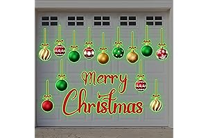 31pcs Glow-in-the-Dark Garage Door Christmas Decorations Magnets