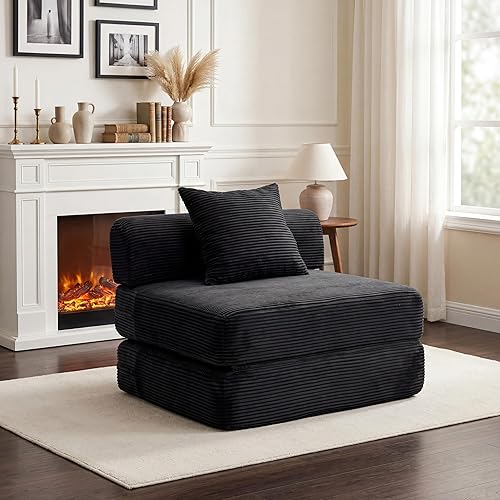 HouseMila Sofa Bed Couch,Convertible Boneless Couch Compressed Chair Comfy Boneless
