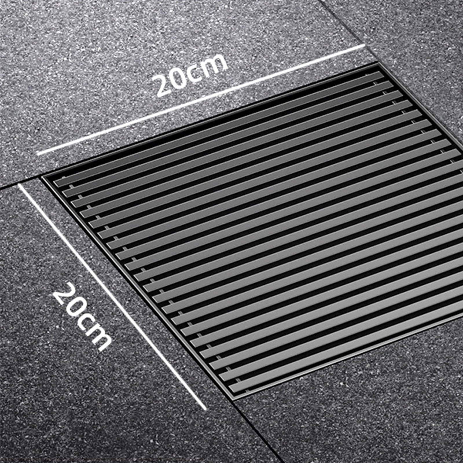 Desagüe de Suelo Desagüe de Piso de Acero Inoxidable 304, antiolor, for Exteriores, Patios, baños