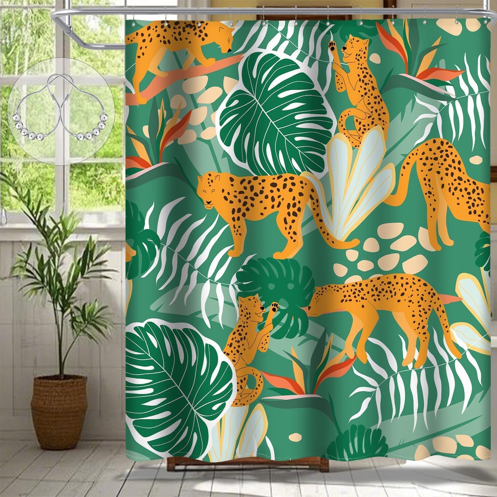 Vintage Curtains Retro Tiger And Peacock Shower Curtain Set Vintage Dark Green  Plant Flower Bath Curtains Bathroom Gorgeous Fabric Hooks 72x72 Inch  A46b7ec5 C6d9 41e9 9091 Bac21e5d5ac3.ee3feb85d83da325cec623fb33e953fa  Mermaid Shower Curtain, image size:1600x1600