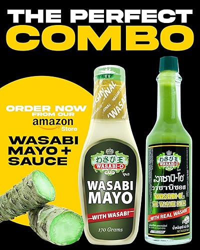Miniatura 5 de Wasabi Mayo de Wasabi-O - Mayo japonesa picante - Suave y picante - Mayo orgánico y libre de grasa - Perfecto para sushi, hamburguesas, inmersión -