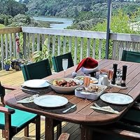 Vista 4 de Placemats for Dining Table Set of 6 Non-Slip, Heat Resistant Oval Leather Placemat Double Layer, Waterproof Table Mats Easy to Clean for Kitchen