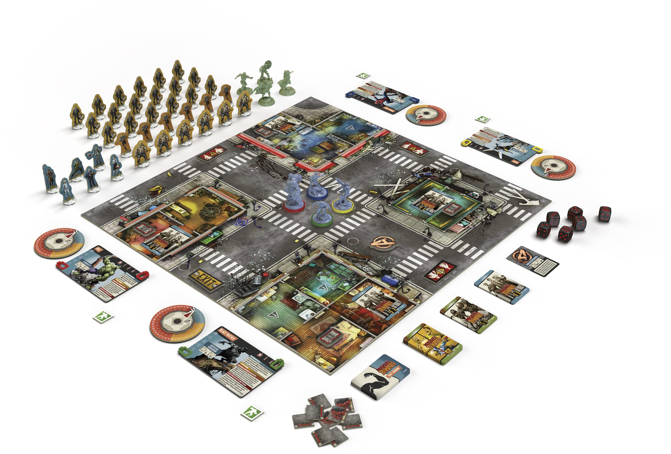 Asmodee Cmon Marvel Zombies: La Resistencia de los Héroes – Juego Zombicida – Juegos de Mesa – Juego Cooperativo – Para Adultos y Niños a Partir de 14 Años – Versión Francesa
