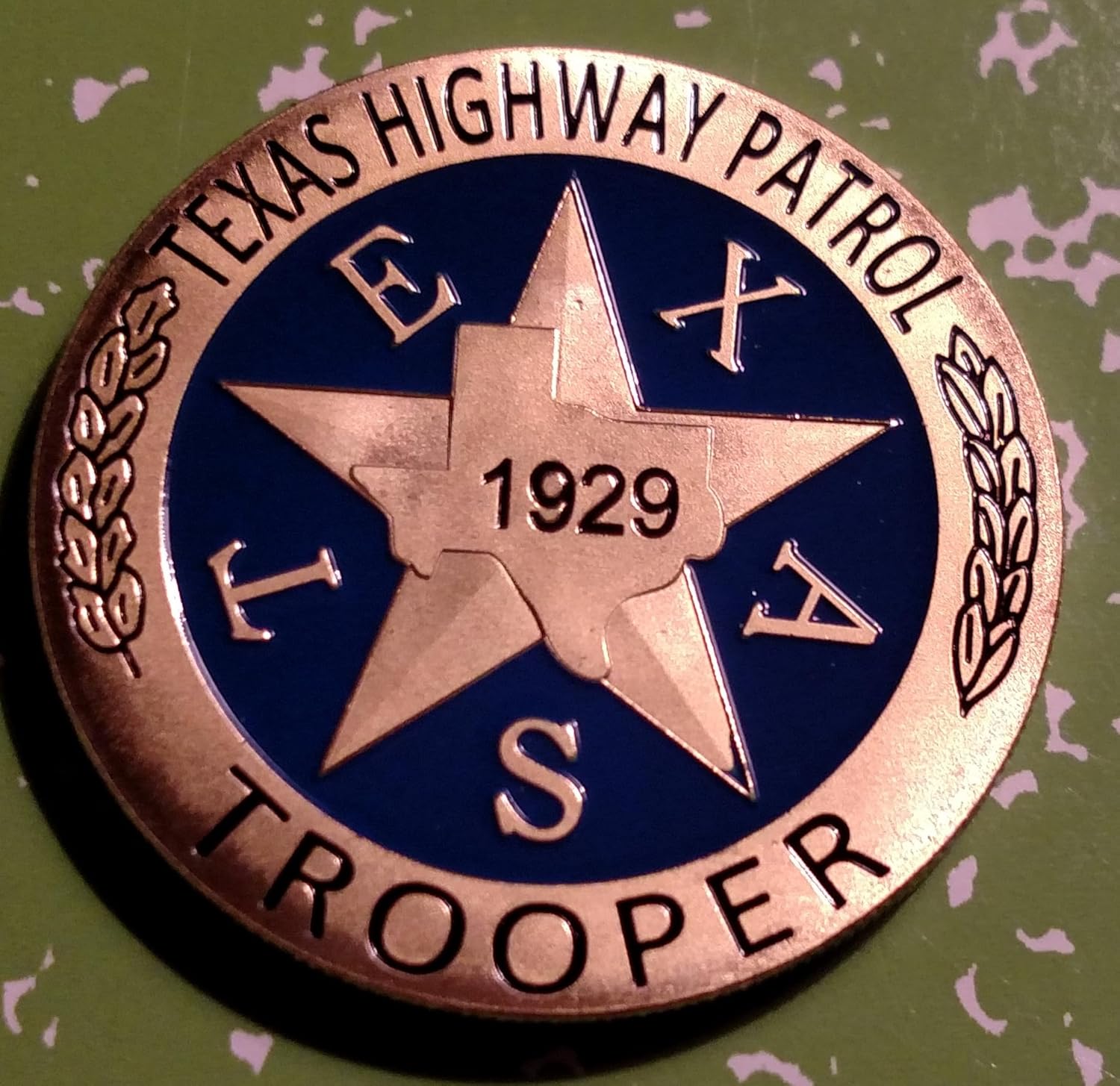 Texas State Highway Patrol Trooper Police Department #1260 Honor Challenge Coin