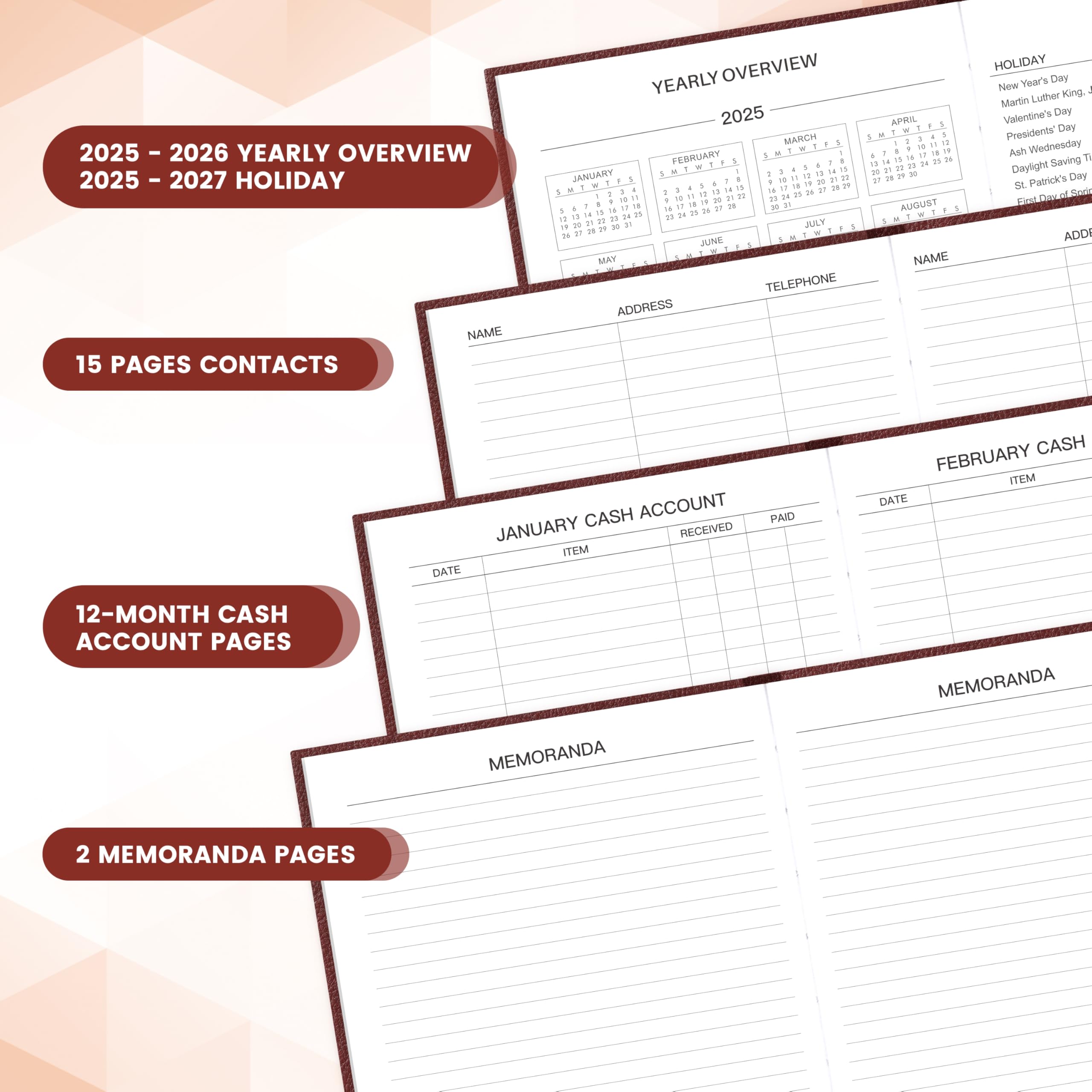 Snapklik.com : 2025 Daily Planner - Daily Planner One Page Per Day