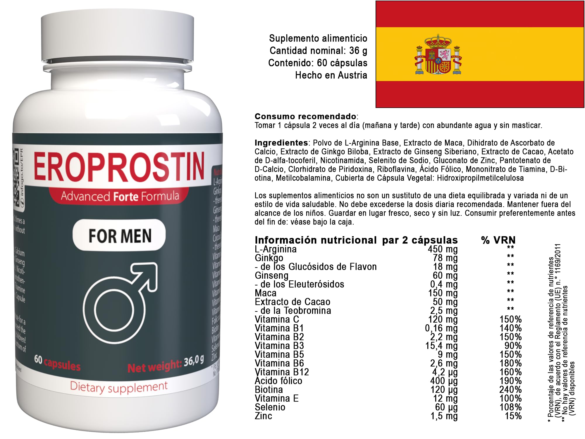 Per uomini – 180 capsule, confezione da 3