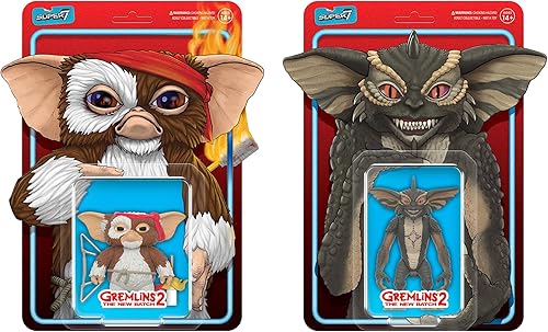 Miniatura 5 de Super7 Figuras de reacción de Gremlins - Figura de acción de Gizmo (tarjeta de personaje lista para batalla)