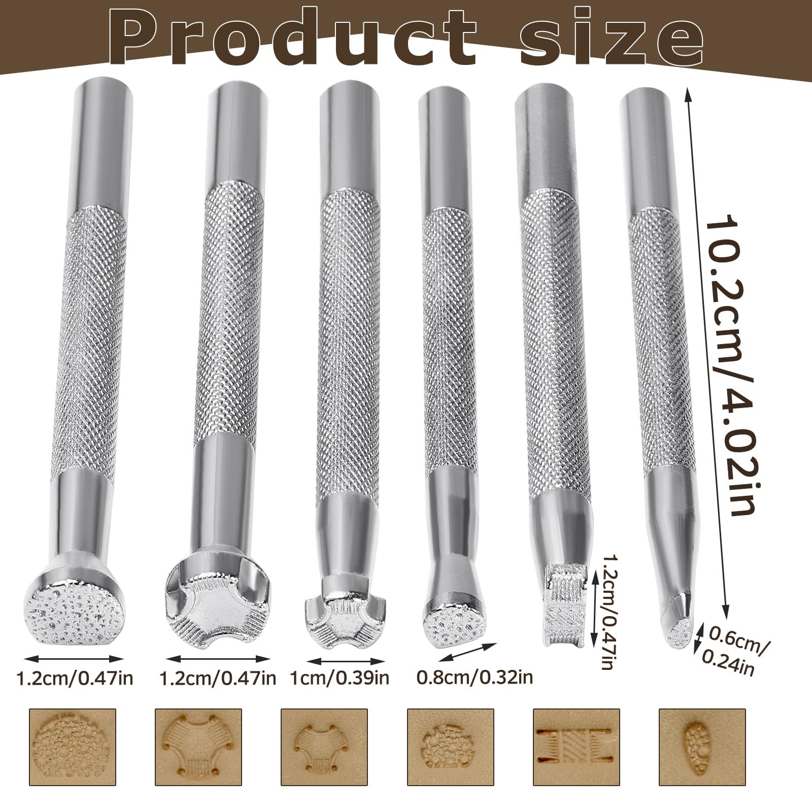 Kit De 36 Tampons à Embosser En Cuir - Lettres A-Z, Chiffres 0-9 - Avec Poignée Et Marteau - Pour Personnaliser Cuir, Sacs, Ceintures