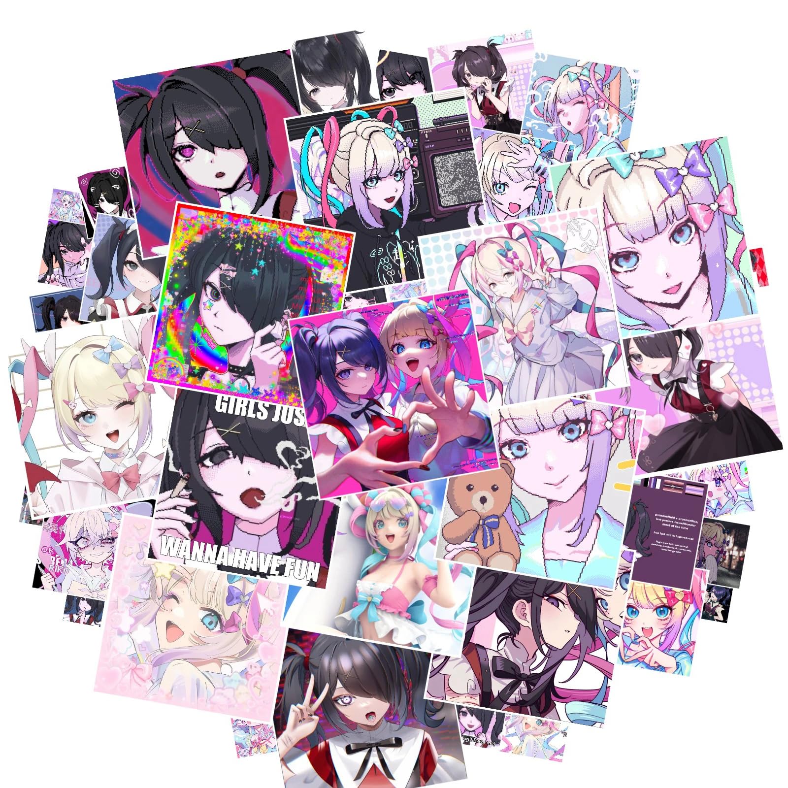 Amazon.com: 50PCS Needy Girl Overdose Game AME-chan KAngel