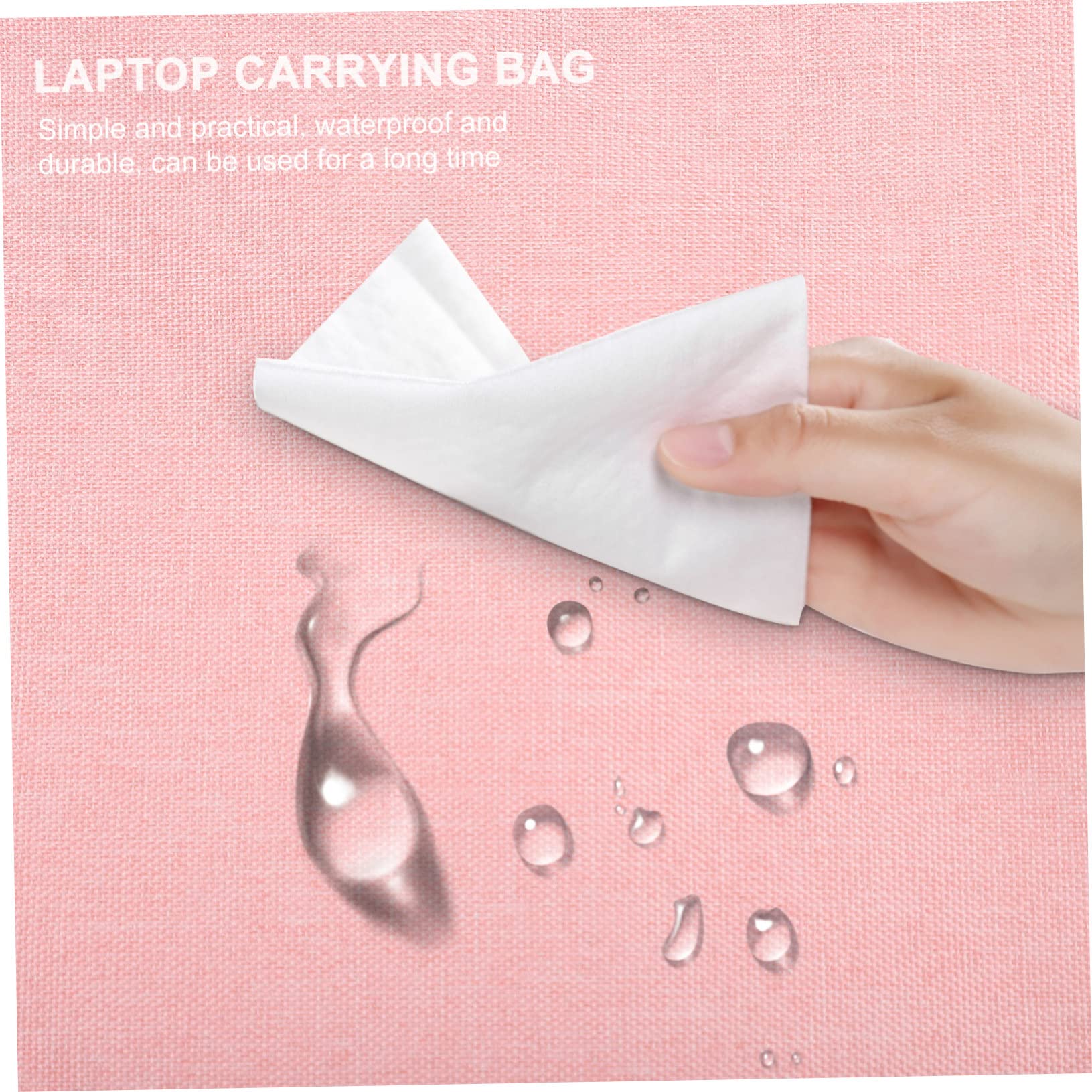 Borsa per Laptop e Tablet Rosa Oxford Manico, Design Antiurto e Resistente alla Compressione per Viaggi e Lavoro
