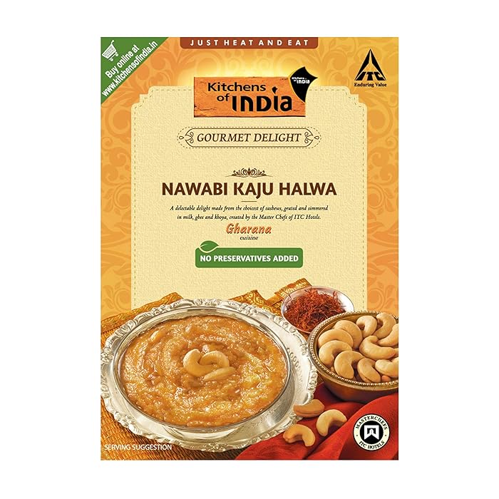 Buy Kitchens of India Ready to Eat Nawabi Kaju Halwa, 200g Aashirvaad