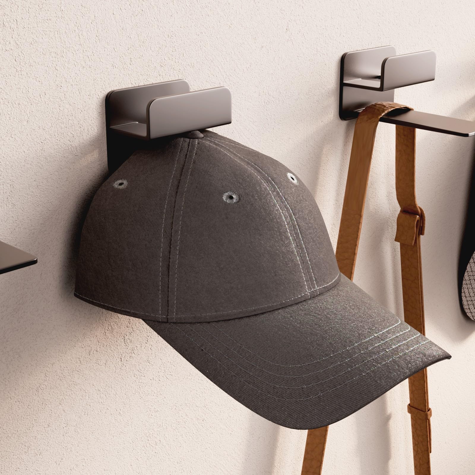 Lot De 10 Crochets Adhésifs Pour Casquettes De Baseball – Support De Rangement Minimaliste Sans Perçage Pour Décoration D'intérieur, Mur, Porte, Placard