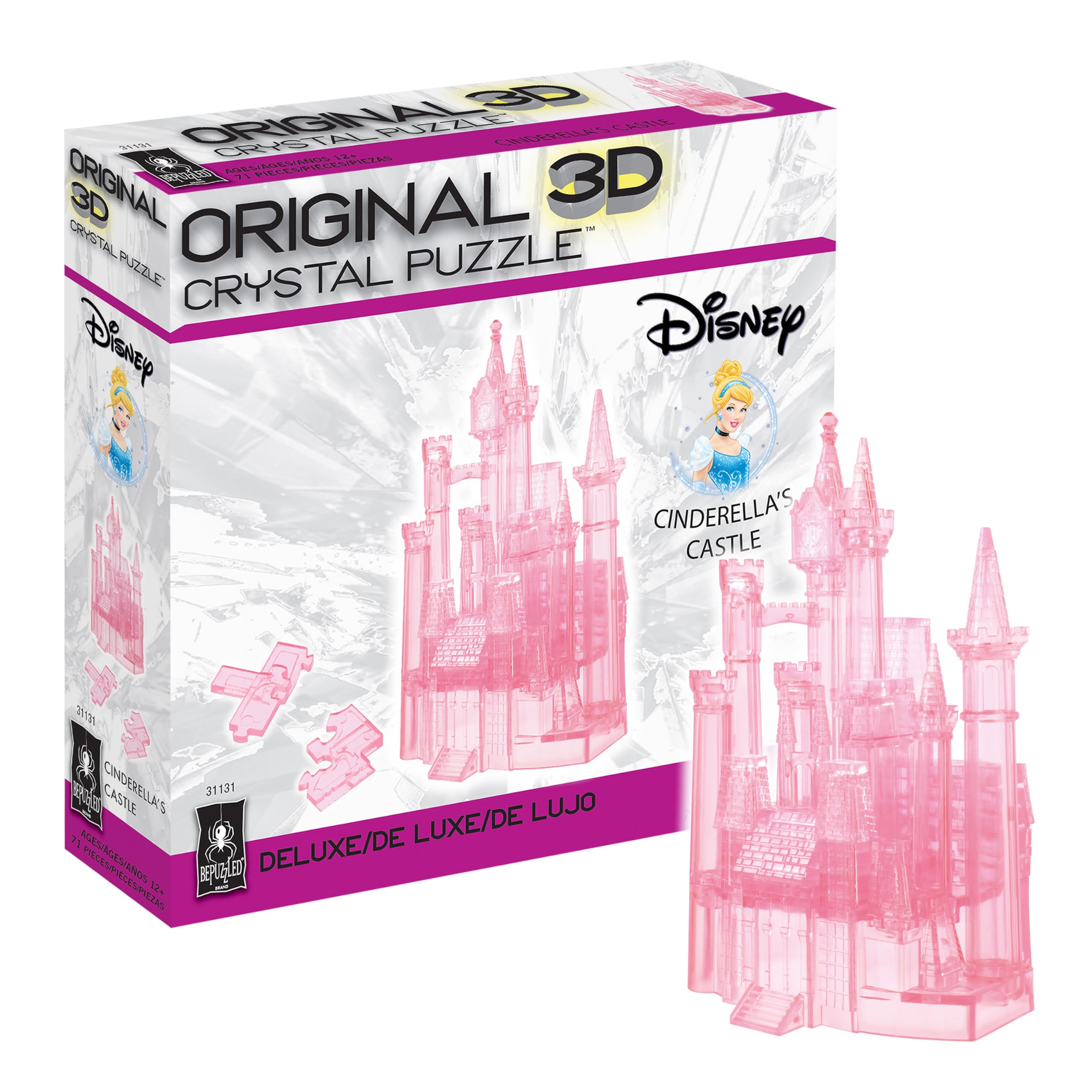Amazon.co.jp: 3Dクリスタルパズル - ディズニーシンデレラ城 (ピンク