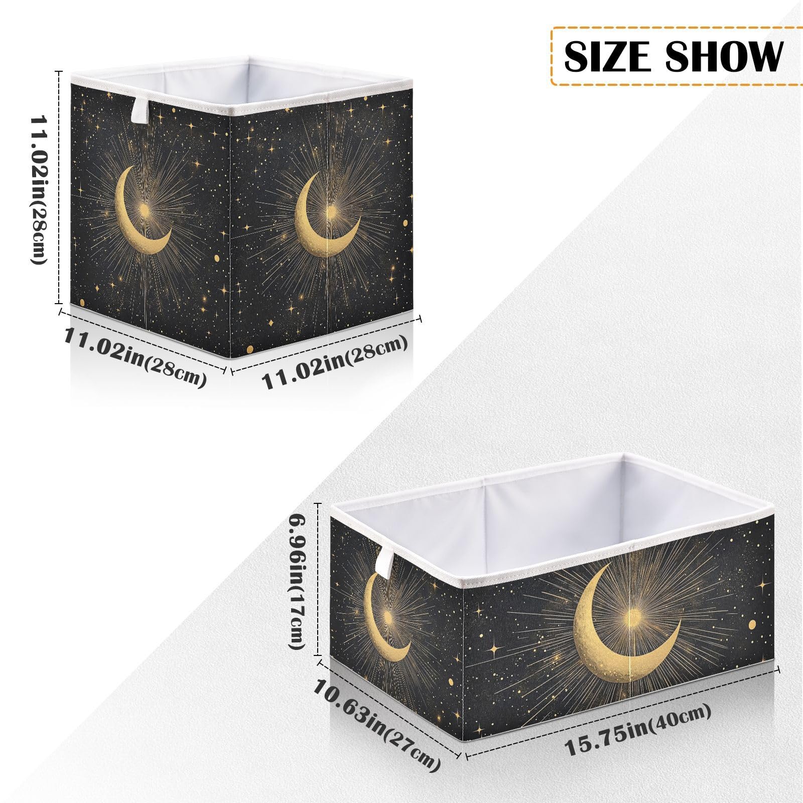 Amazon.com - GOODOLD Celestial Moon Cube Storage Bin - 11 Inch