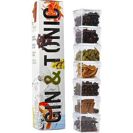Te Tonic Gin And Tonic Infusions Kit, 7 Gin Botanicals Kit To Garnish Your Cocktail - Ideal Gift For Gin Lovers