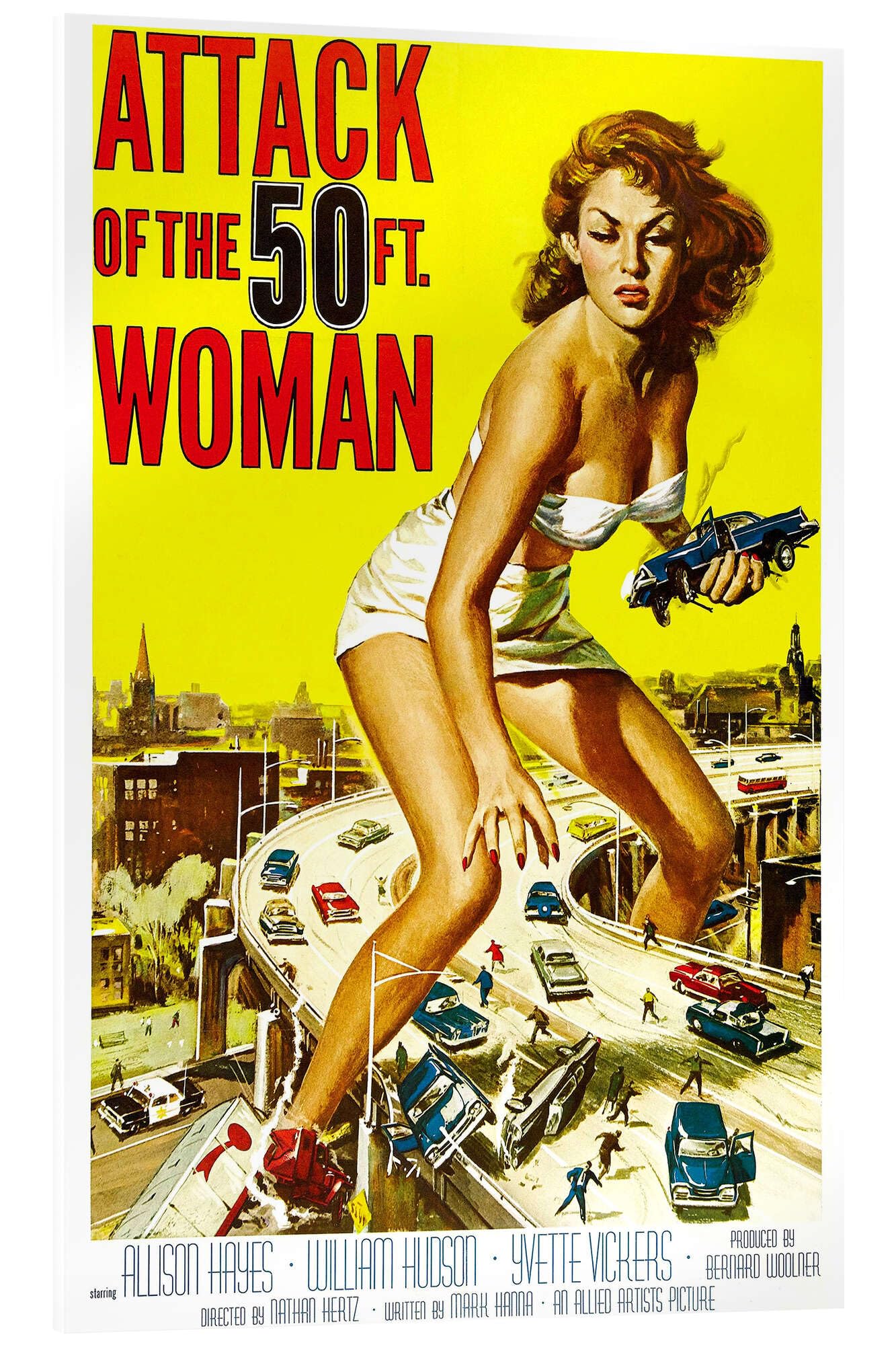 Posterlounge Angriff der 20-Meter-Frau (englisch) Acrylglasbild 70 x 100 cm Wandbilder Wanddeko