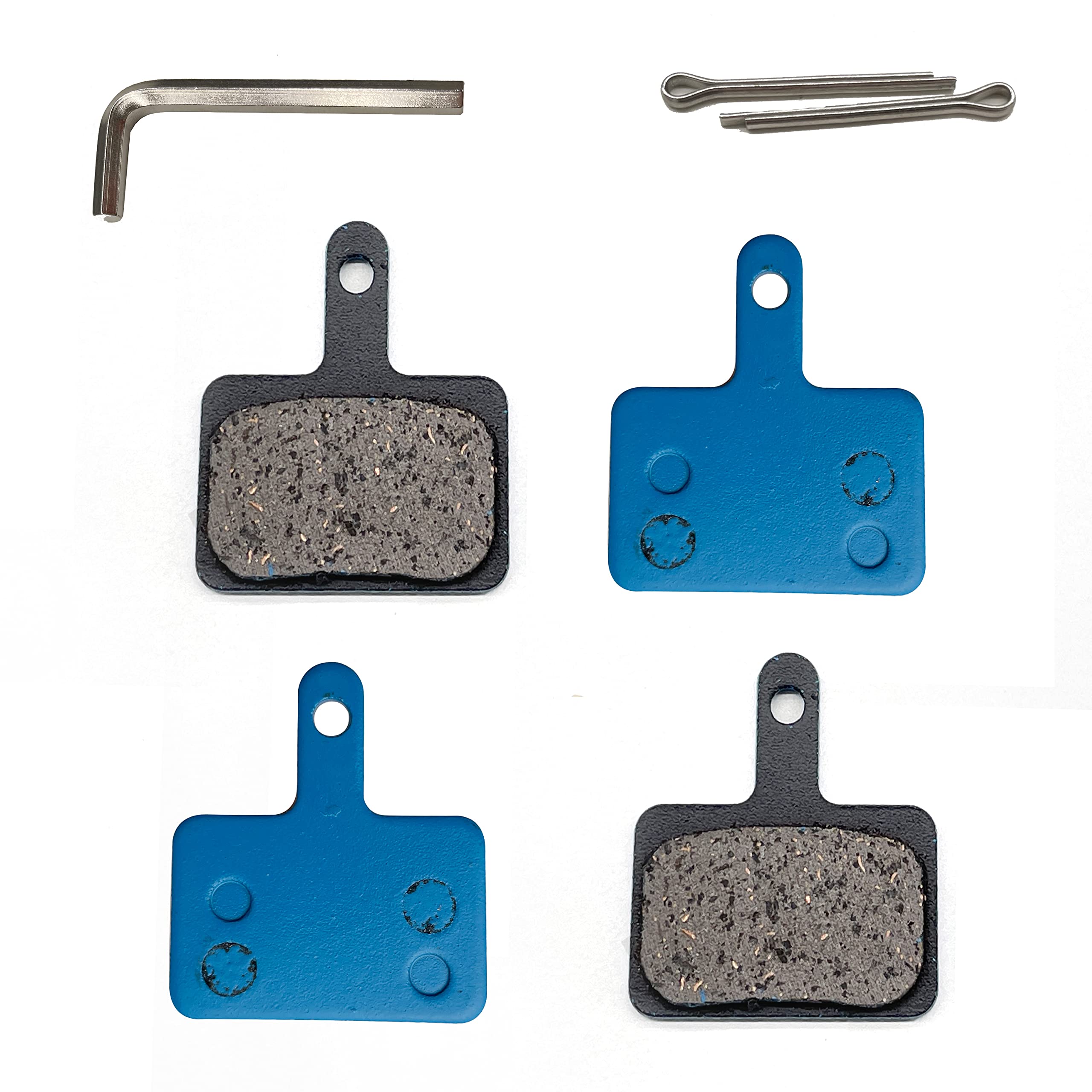 Himiway 2 Pairs Bike Disc Brake Pads Competible with TRP Tektro Shimano Deore Br-M575 M525 M515 T615 T675 M505 M495 M486 M485 M475 M465 M447 M446 M445 M416 M415 M395 M375 M315 M355 C601 C501