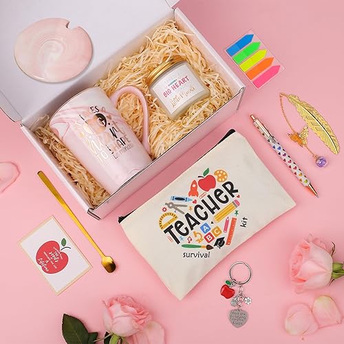 Miniatura 5 de Regalo ideal de agradecimiento para profesores y regalos de Navidad para profesores para mujeres, set de regalo para profesores reflexivos para