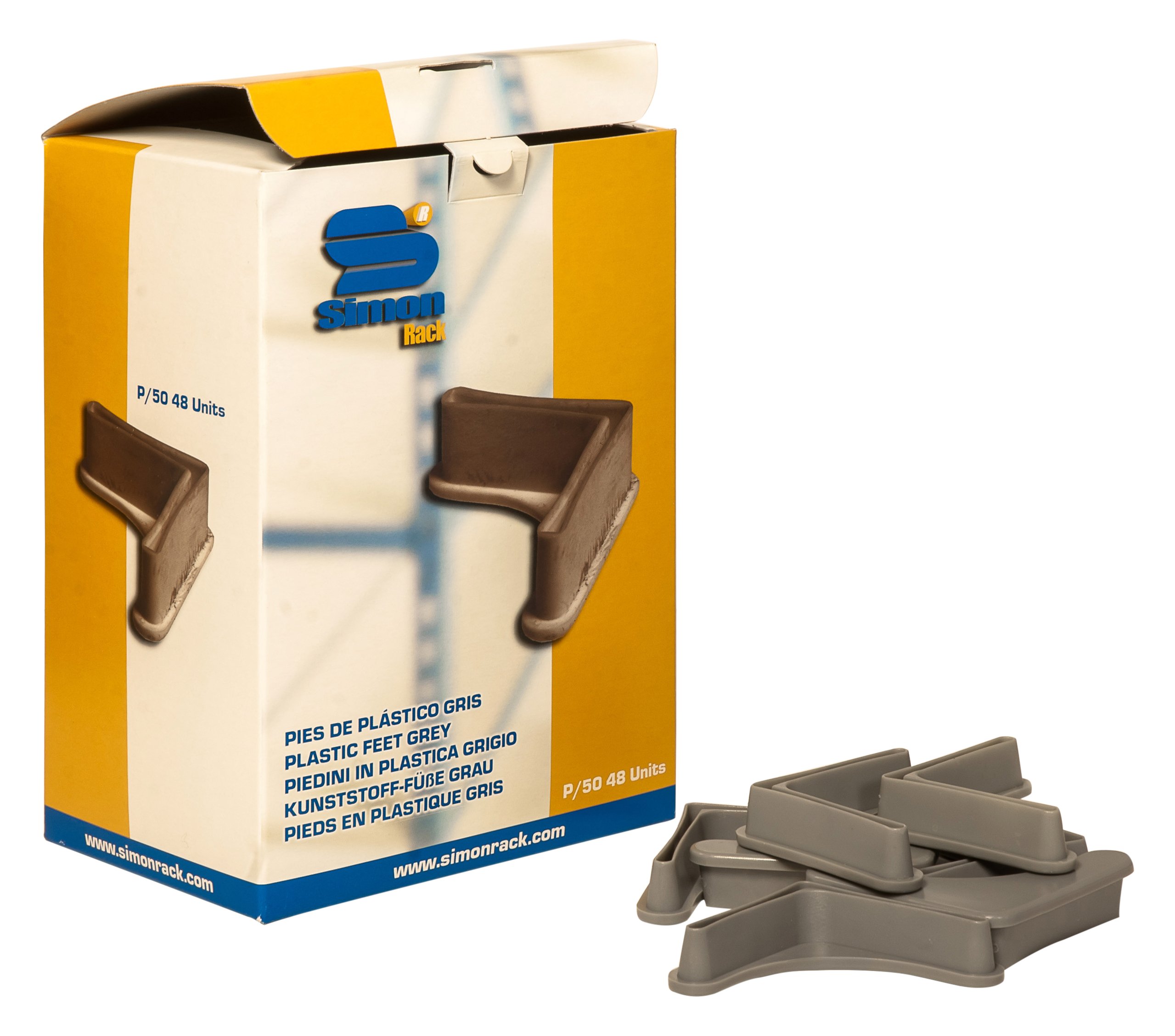 Simonrack 90440000074 - Caja de 48 pies P/50 (plástico), color gris