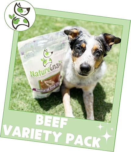 Vista 10 de Nature Gnaws Paquete variado para perros pequeños (12 unidades) – Bully Sticks, tendones de carne de res y giros para perros – Huesos naturales