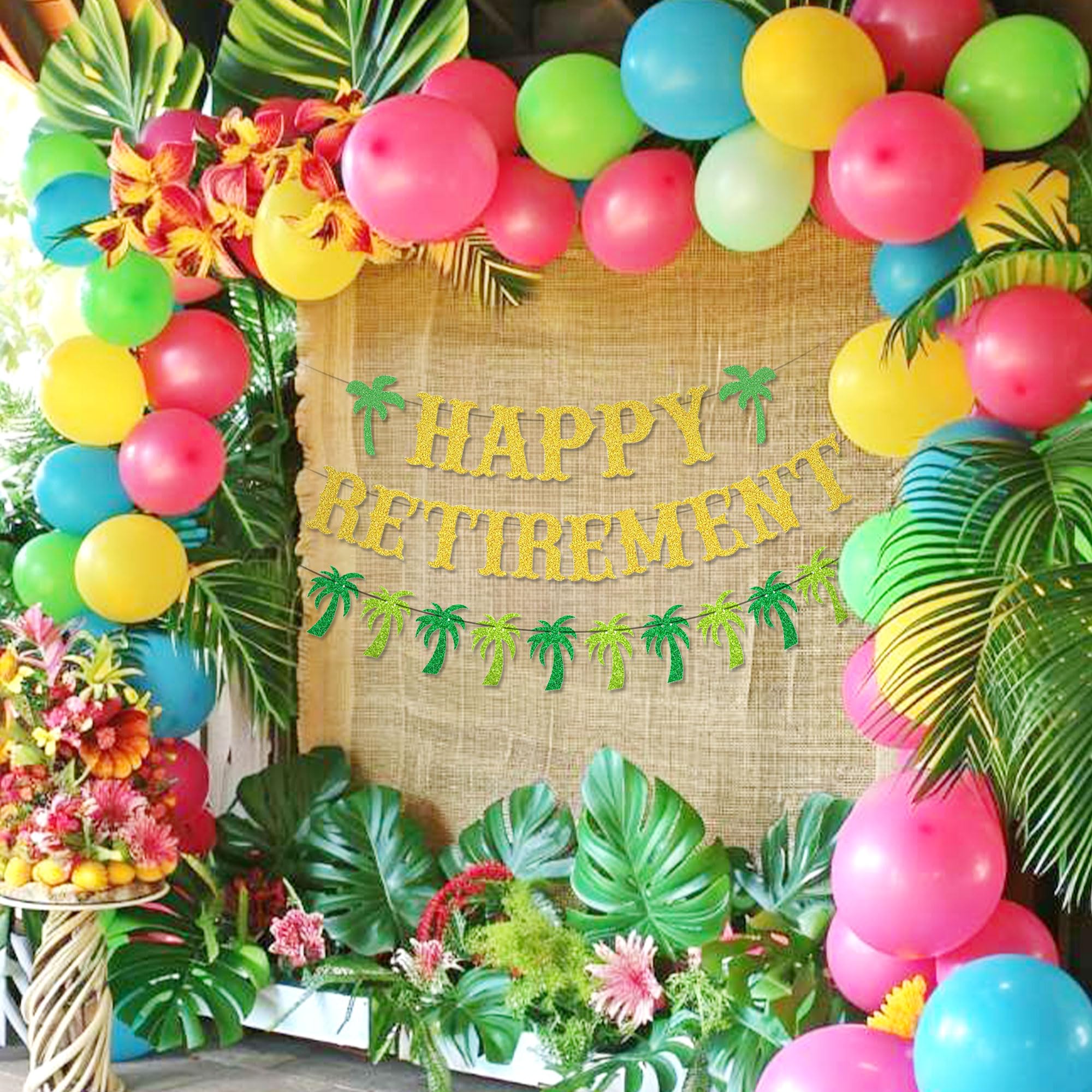 Retirement Party Decorations Happy Retirement Banner Official Retired Coconut I'm Retired for Man Retired Farewell Party Decoration Supplies - Image 3