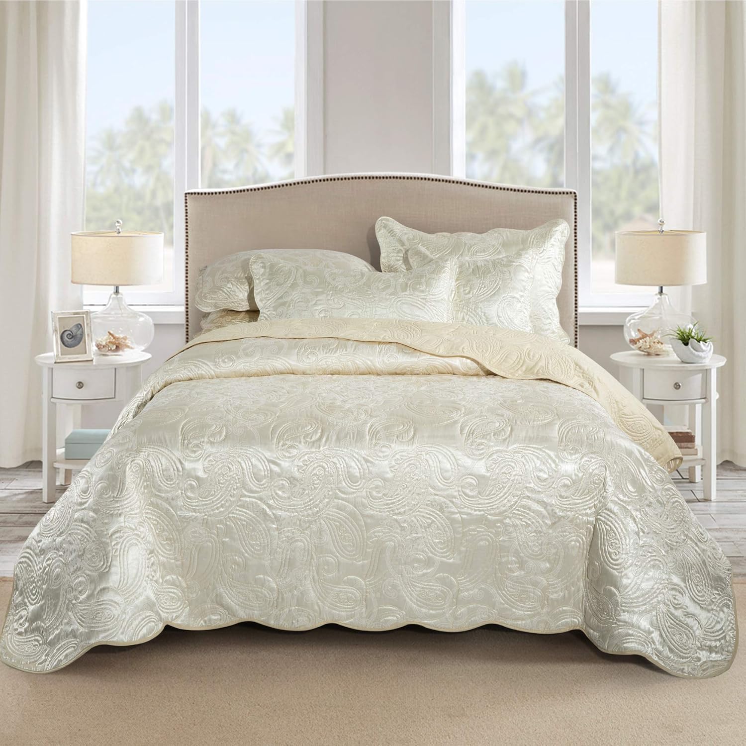 Hafaa Quilted Bedspread Double Size 