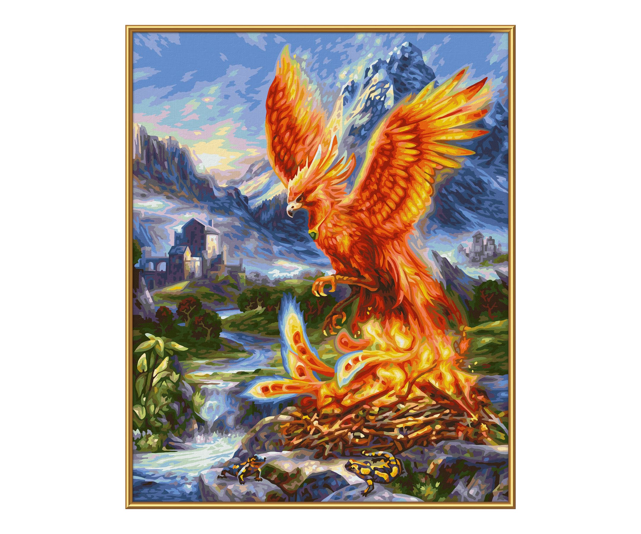 Schipper 609130870 Painting by Numbers Phoenix from the Ashes Painting Pictures for Adults with Brush and Acrylic Paints 40 x 50 cm - Image 3