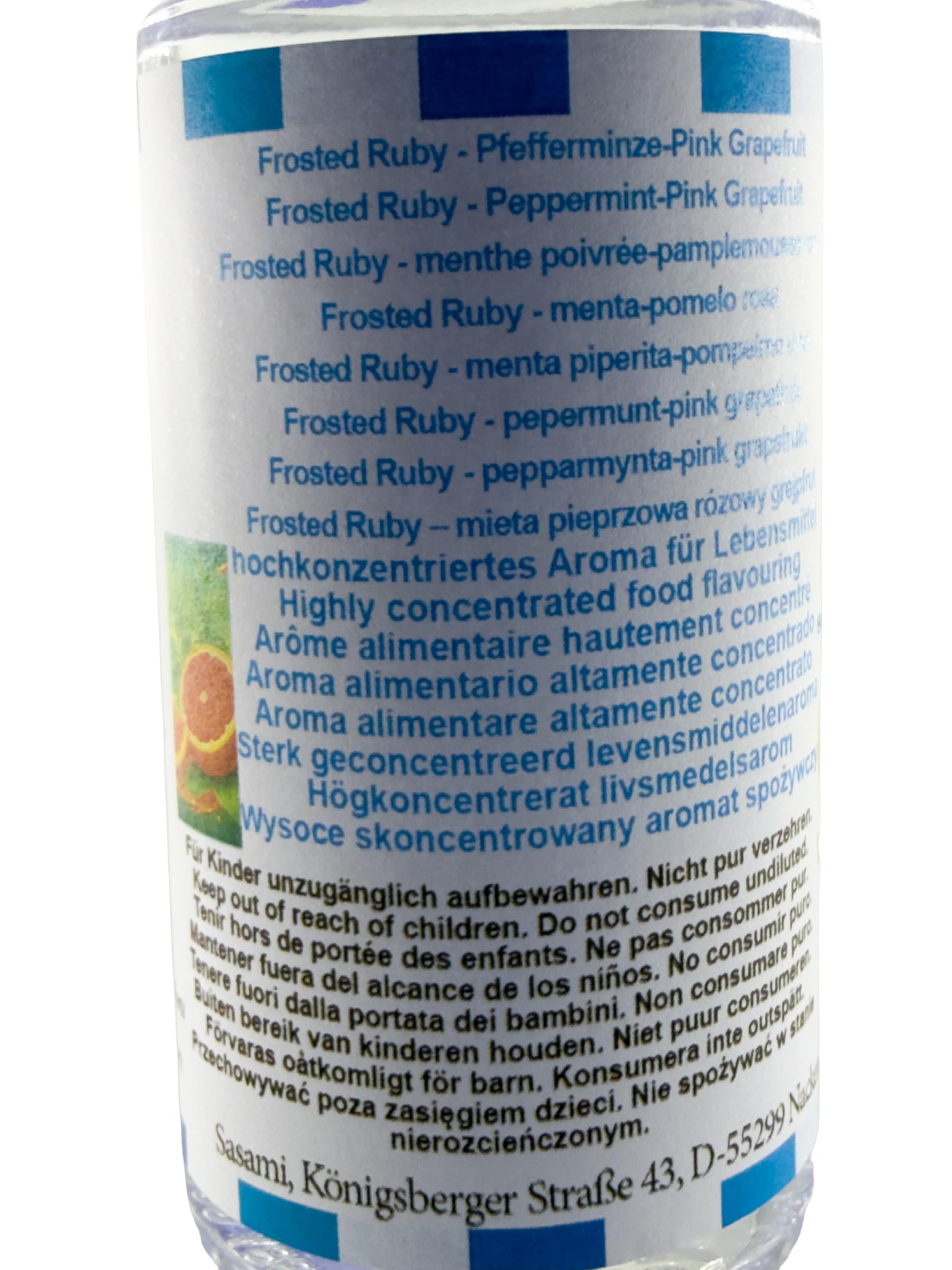 Frosted Ruby - menta-pomelo rosa aroma concentrado - Vegano - Sasami - 100ml