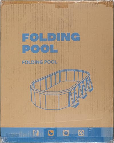 Miniatura 8 de MoKo Piscina plegable no inflable para niños, piscina portátil sobre el suelo para adultos y niños, piscinas infantiles portátiles al aire libre