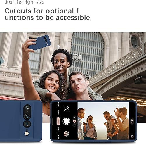 Miniatura 5 de YATWIN Funda de silicona para Google Pixel 7 Pro 5G, suave al tacto, a prueba de golpes, a prueba de polvo, antideslizante, cubierta de teléfono de