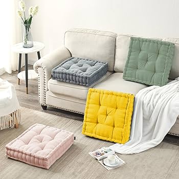 Getmo Resin Meditation Floor Pillow,Large Floor Cushion