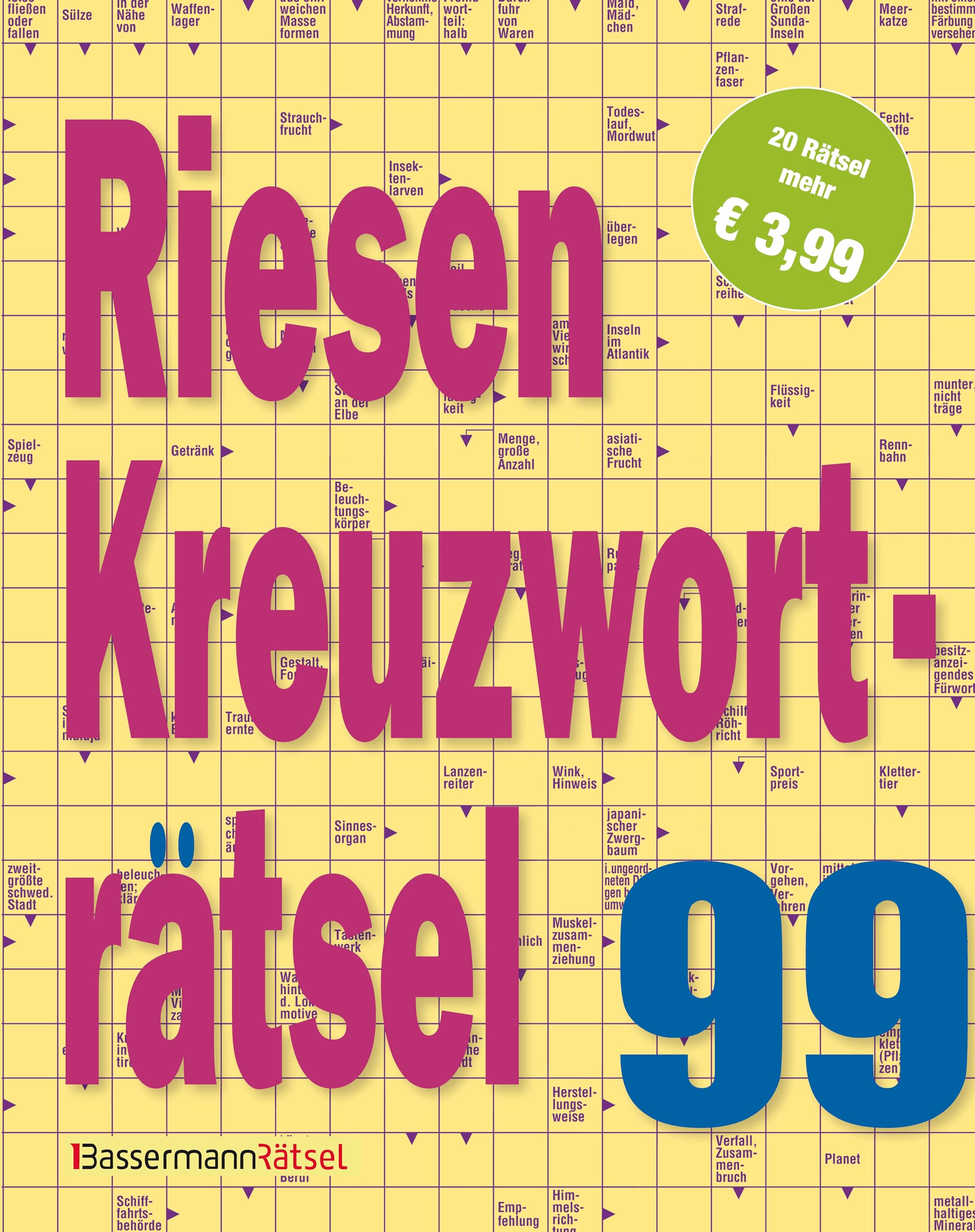 Bassermann Verlag Riesen-Kreuzworträtsel 99 (5 Exemplare À 3,99 €)